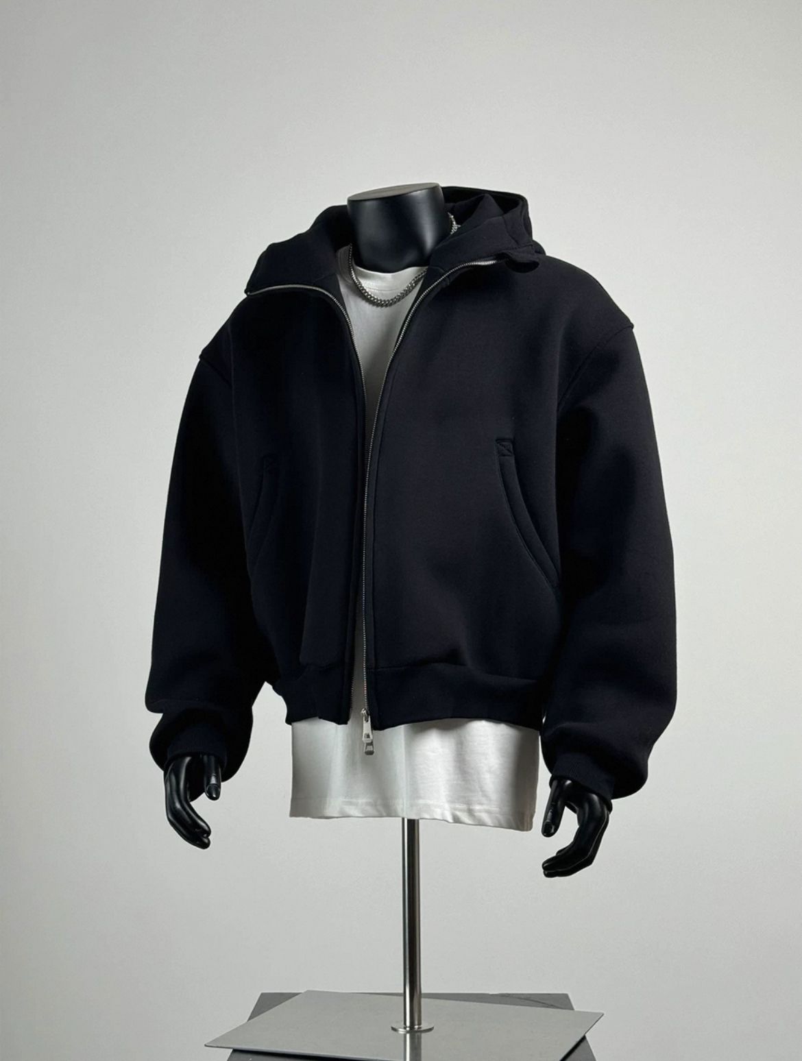 Melangé- Oversized Zip Hoodie