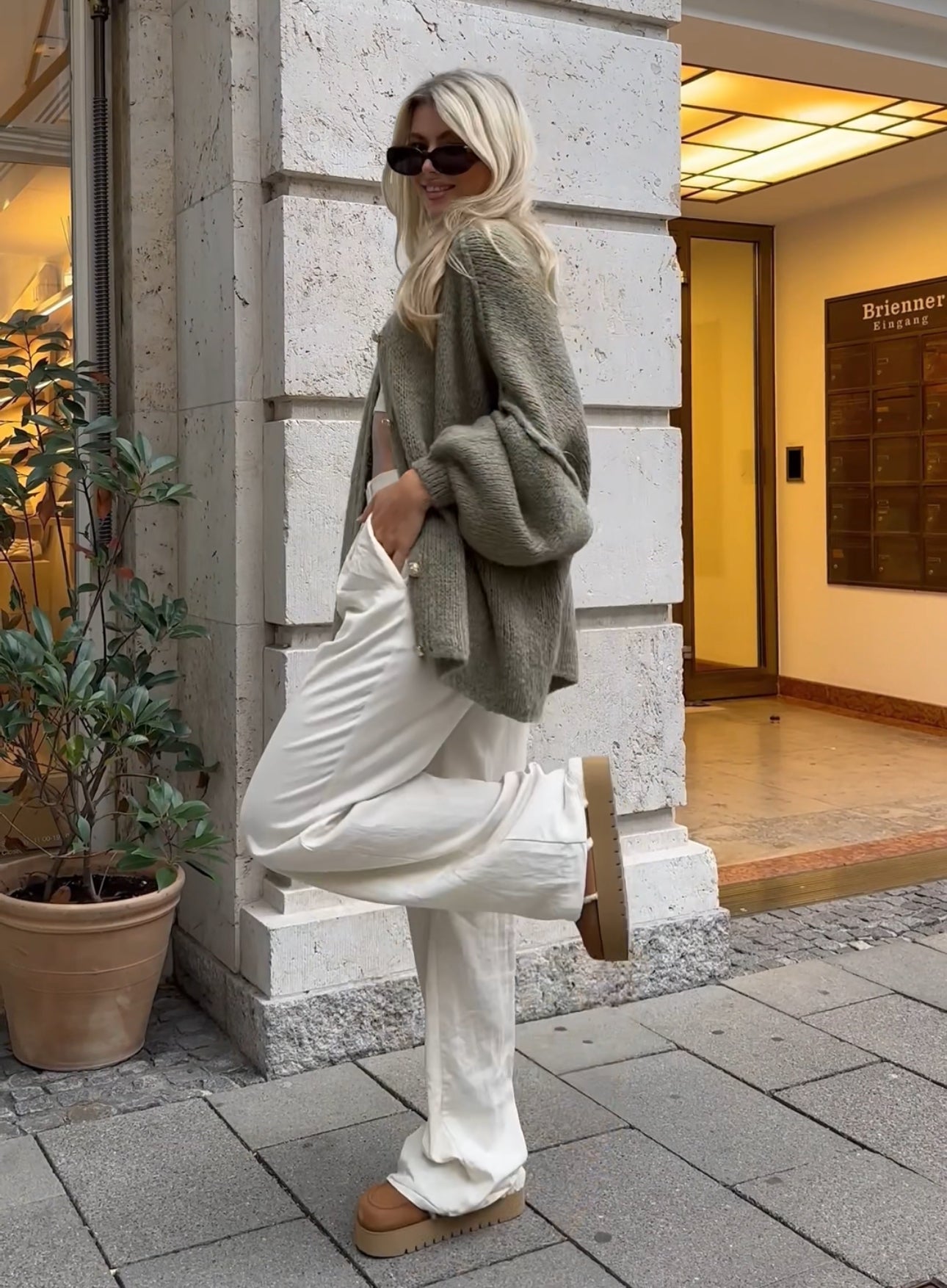 Melangé- Langer Cardigan