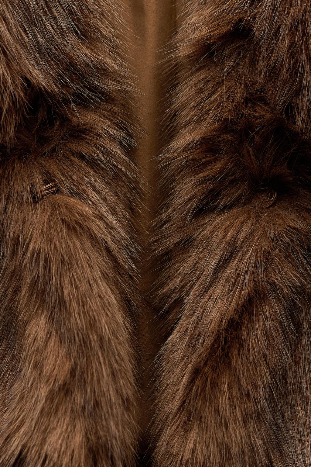 Melangé- Kunstpelzjacke