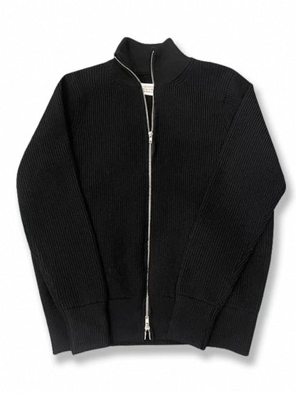 Melangé- Strickjacke