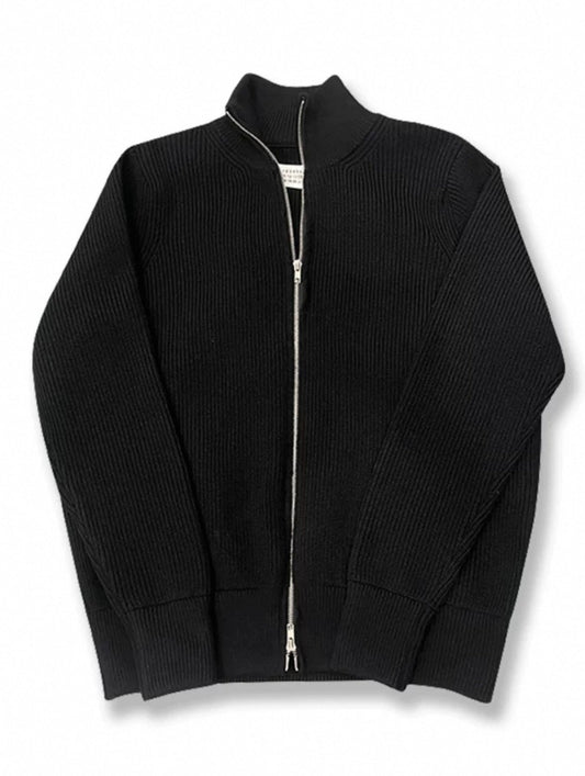 Melangé- Strickjacke