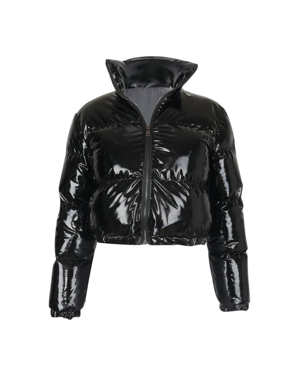 Melangé- Cropped Shiny Puffer