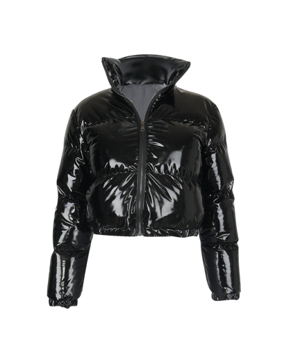 Melangé- Cropped Shiny Puffer