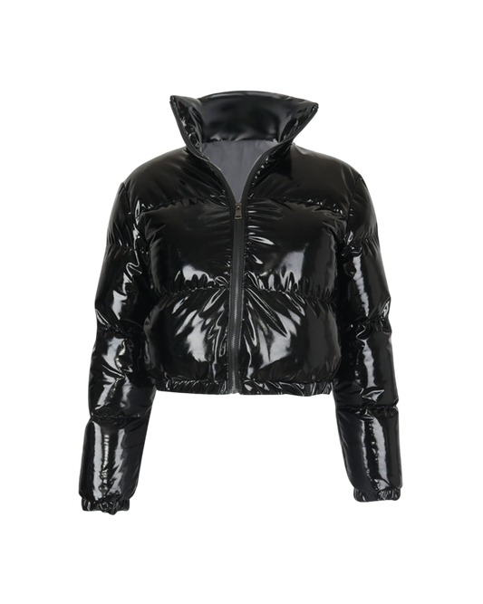 Melangé- Cropped Shiny Puffer