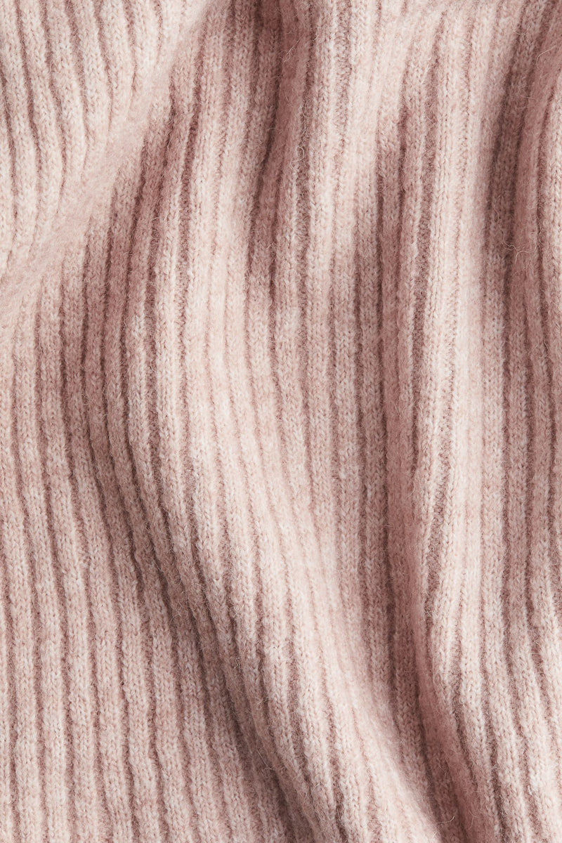 Melangé- Schulterfreier Pullover