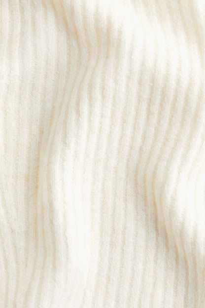 Melangé- Schulterfreier Pullover