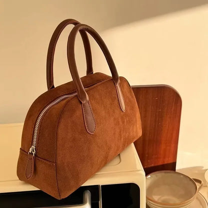 Melangé- Jenny Wildleder Mini Tasche