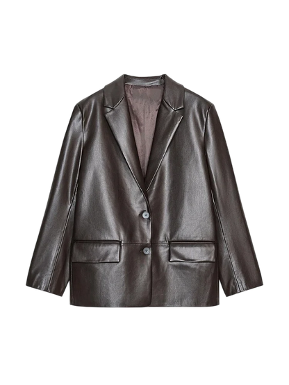 Melangé-  Veganer Lederblazer