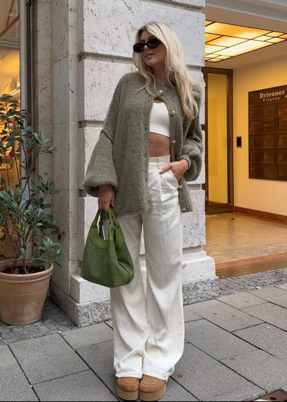 Melangé- Langer Cardigan