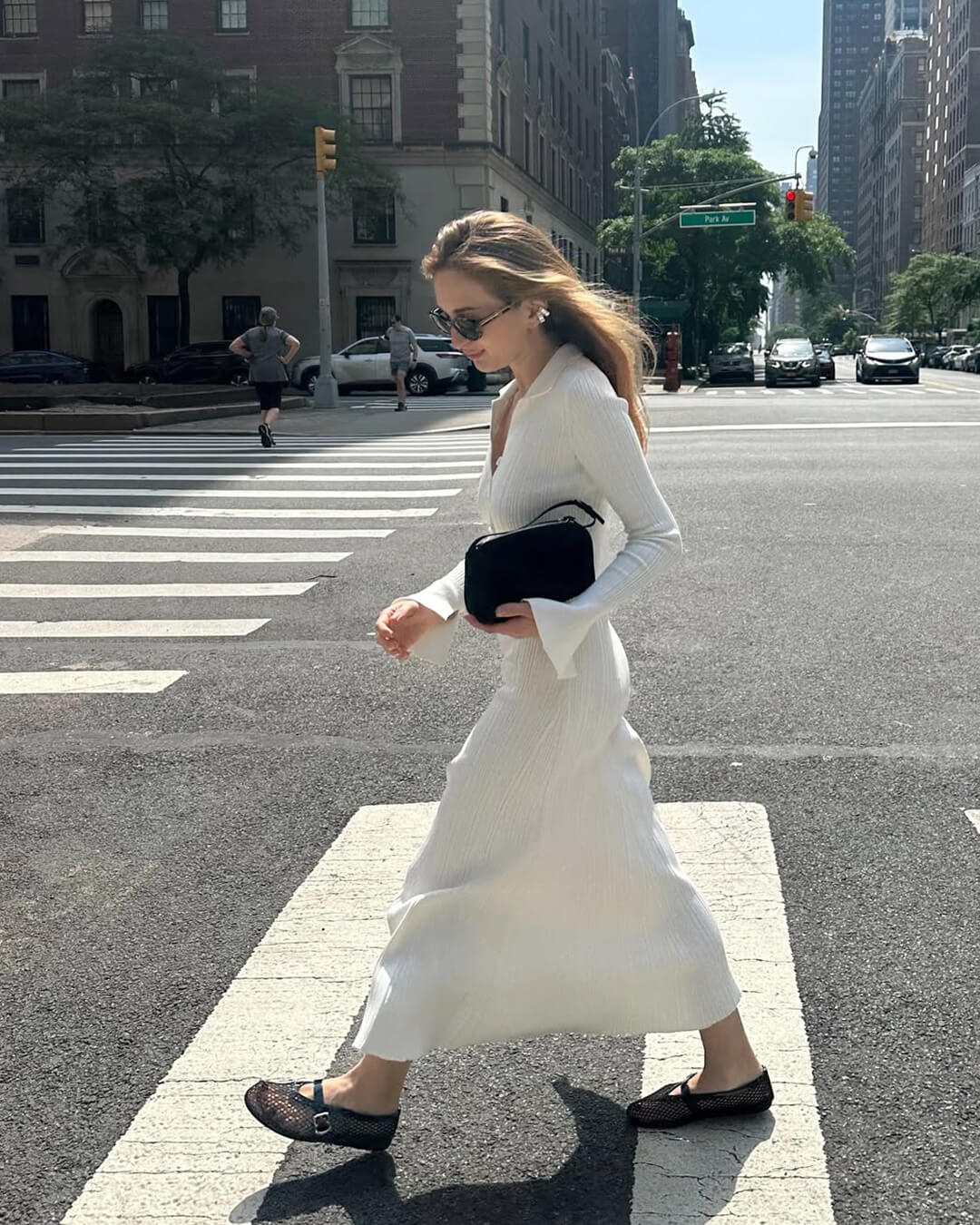 Melangé- Wildleder Mini Schultertasche