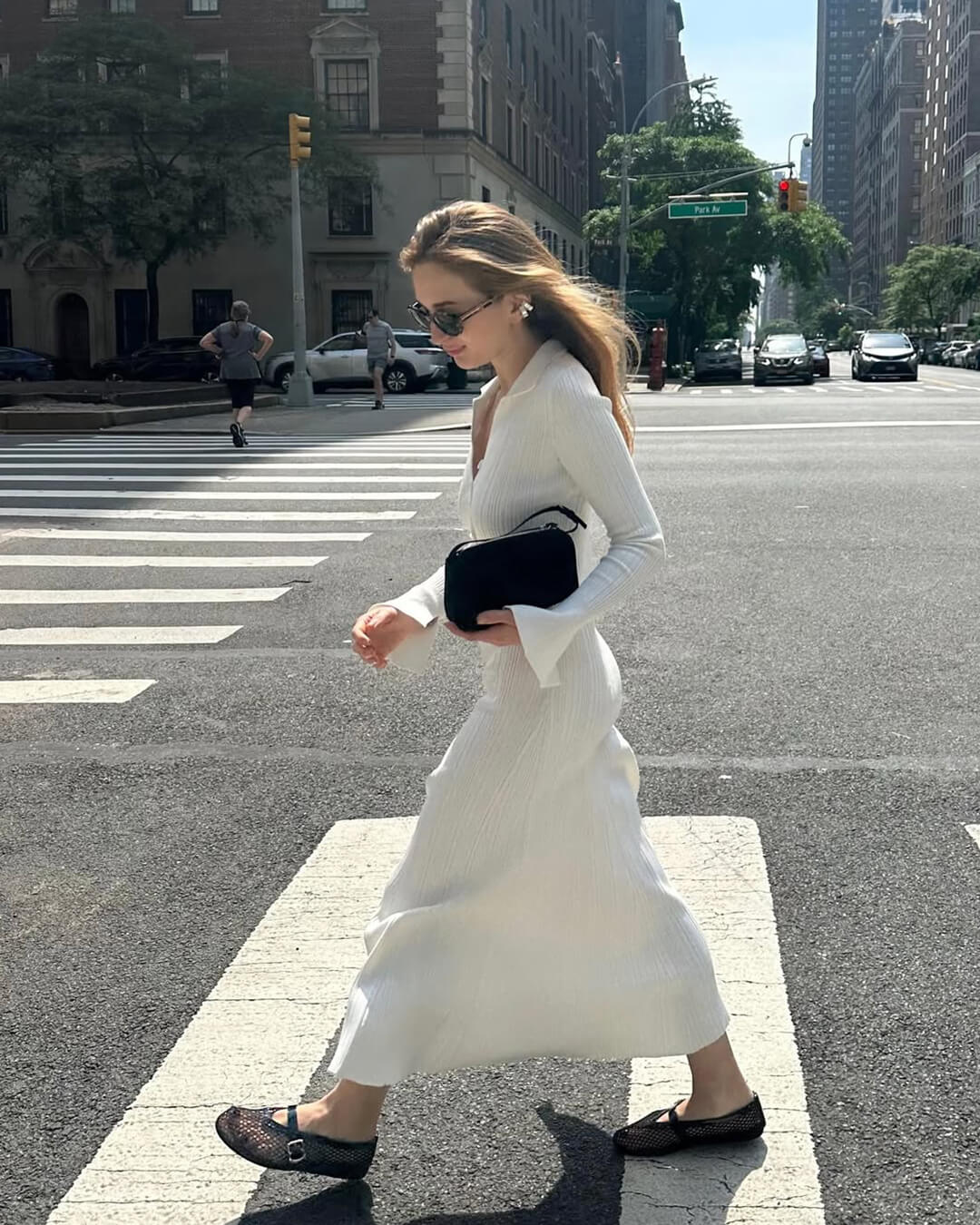 Melangé- Wildleder Mini Schultertasche