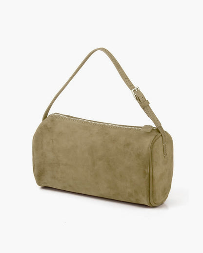 Melangé- Wildleder Mini Schultertasche