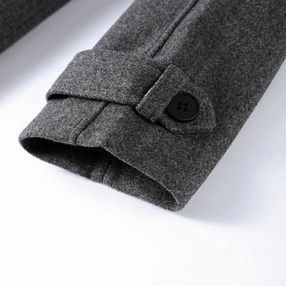 Melangé- Herbst Wintermantel