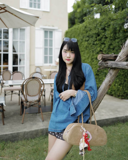 Melangé- Aveline Vegane Wildledertasche