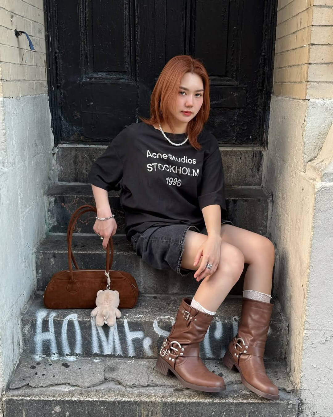 Melangé- Aveline Vegane Wildledertasche