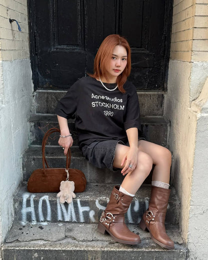 Melangé- Aveline Vegane Wildledertasche