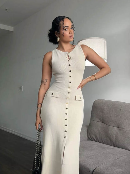 Melangé- Georgia Maxikleid