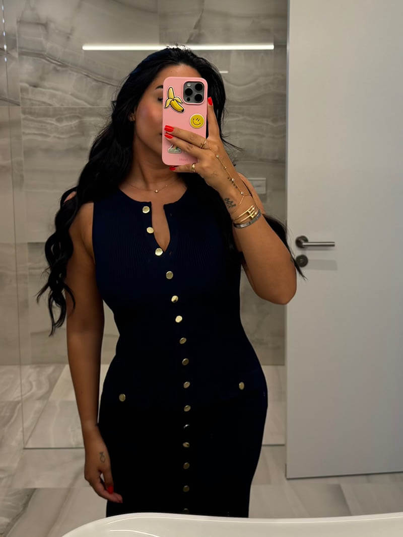 Melangé- Georgia Maxikleid