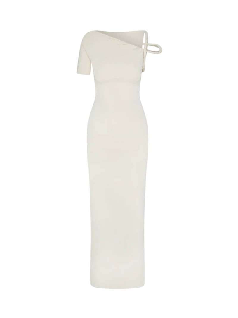 Melangé- Kylie twisted Maxikleid