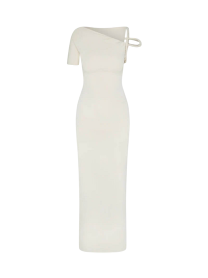 Melangé- Kylie twisted Maxikleid