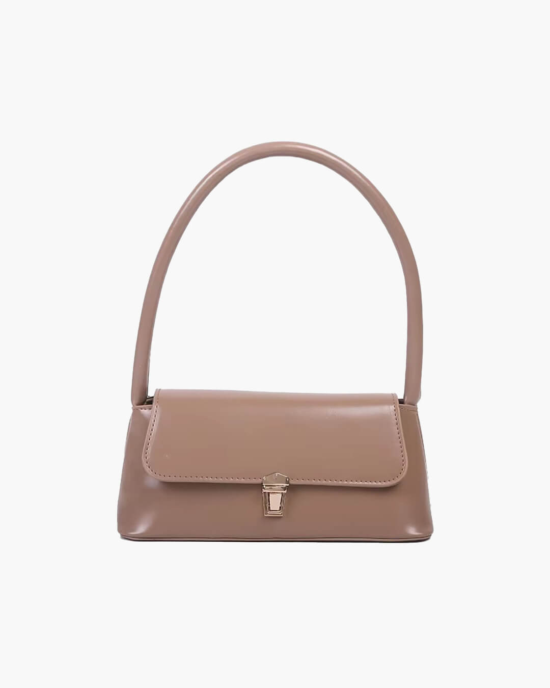 Melangé- Leder Schultertasche