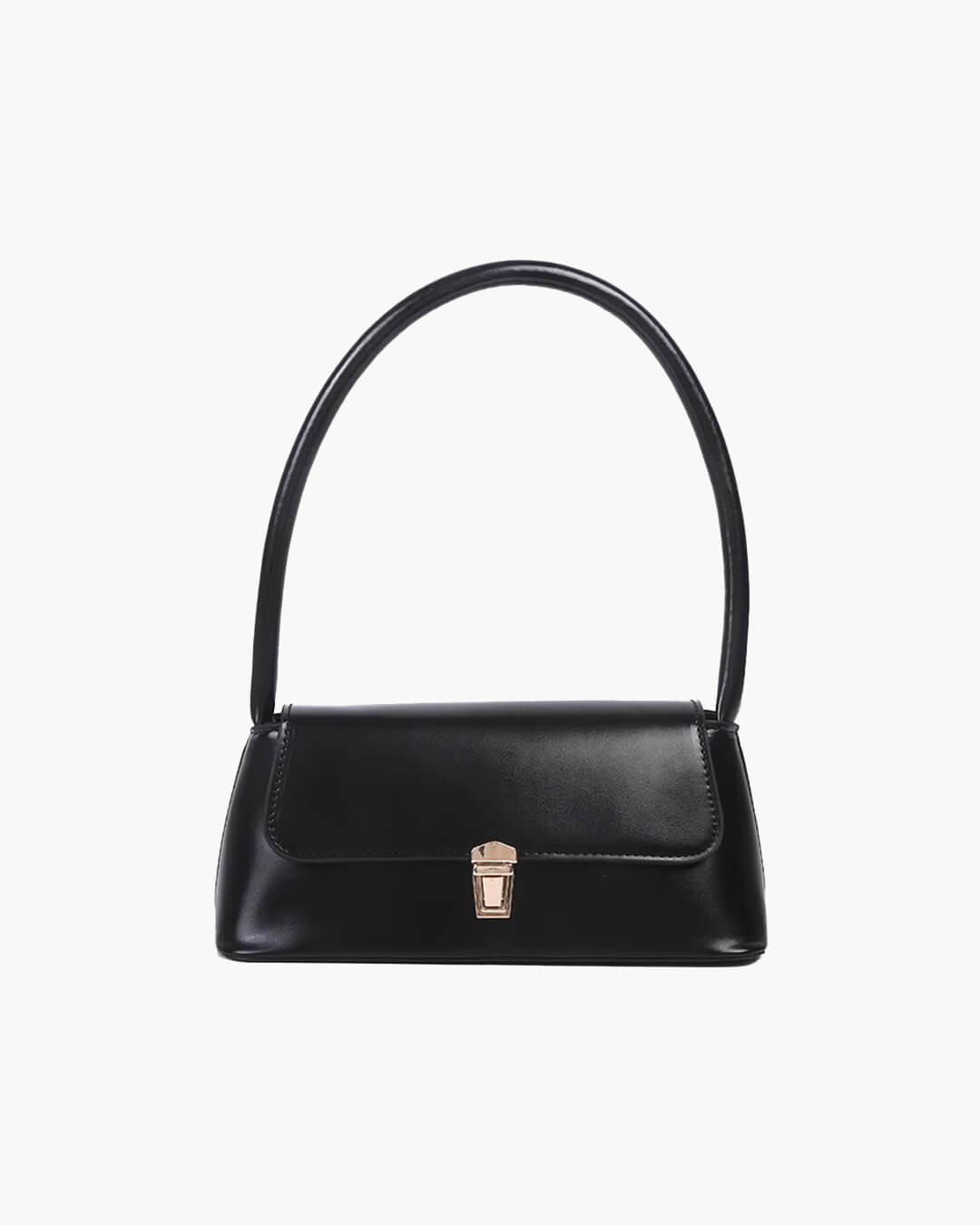 Melangé- Leder Schultertasche