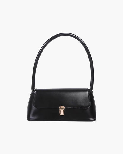 Melangé- Leder Schultertasche