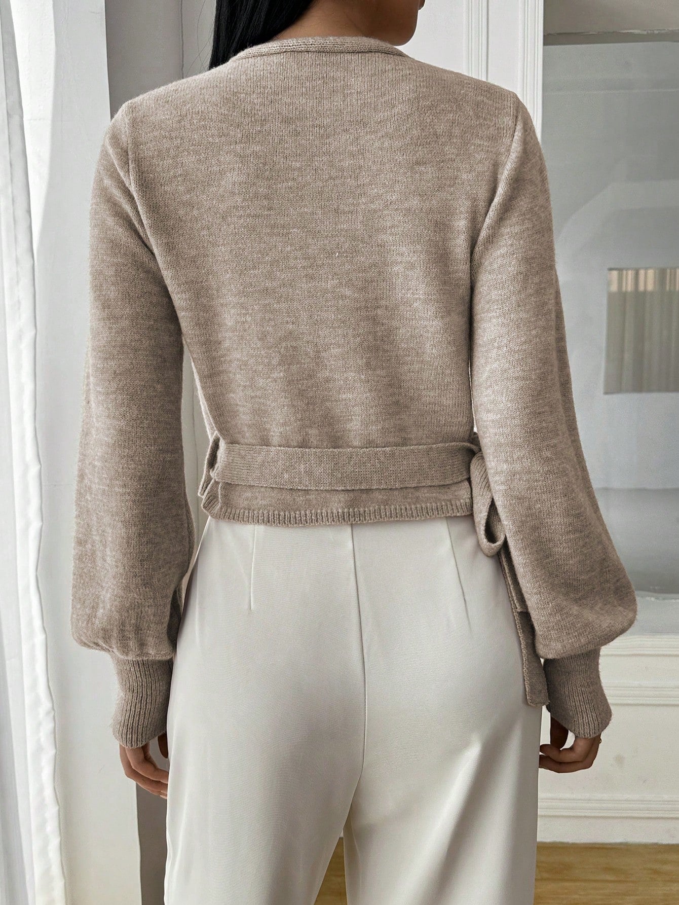 Melangé- Strick-Cardigan