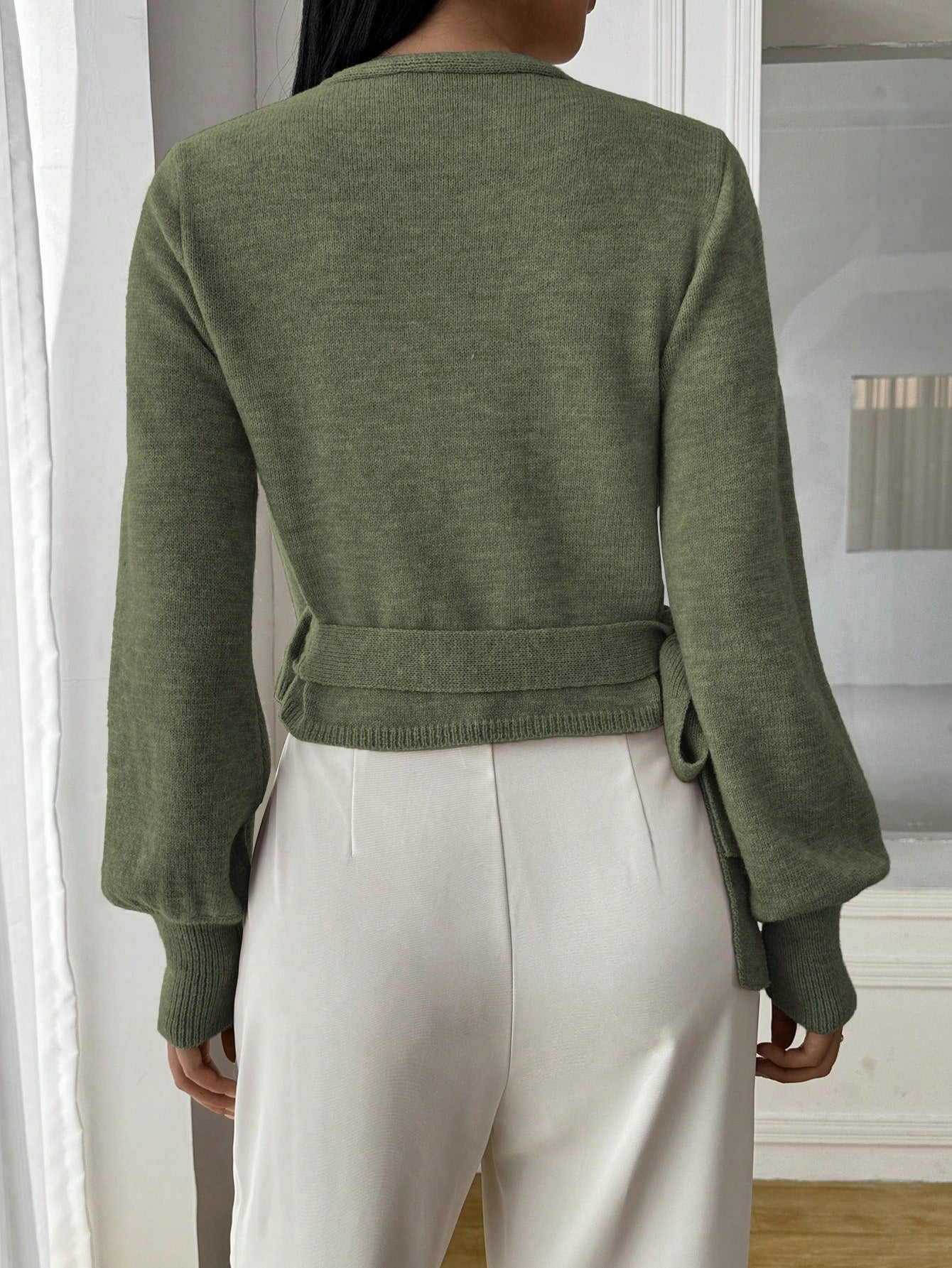 Melangé- Strick-Cardigan