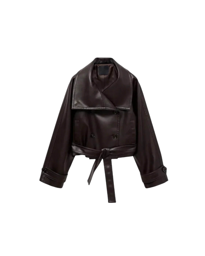 Melangé- Nina Lederjacke