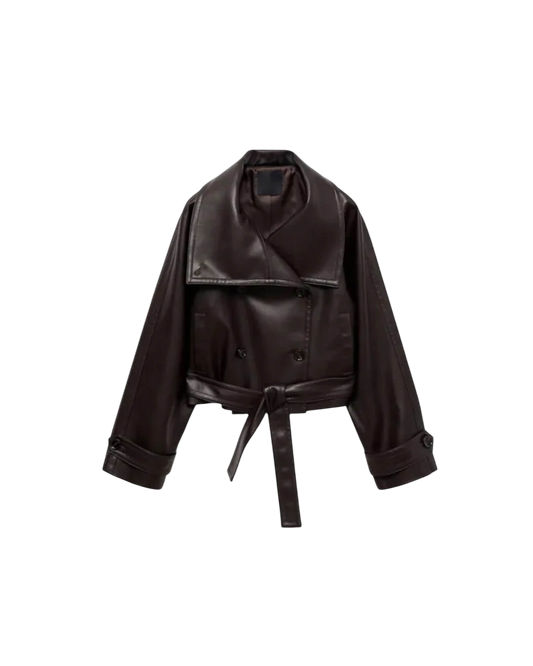 Melangé- Nina Lederjacke