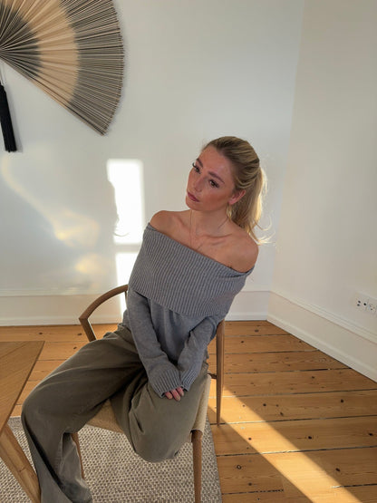 Melangé - Schulter Top