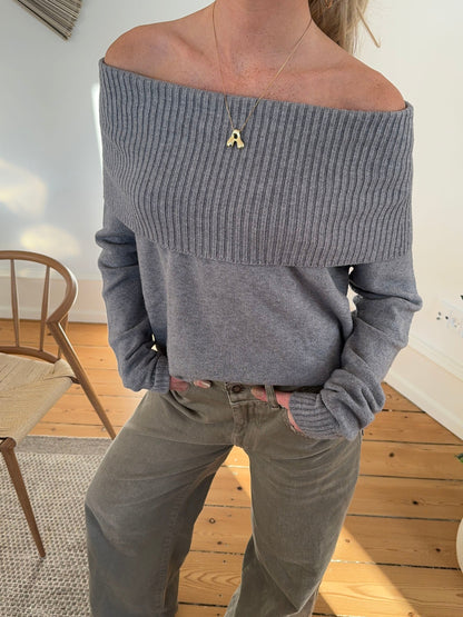 Melangé - Schulter Top